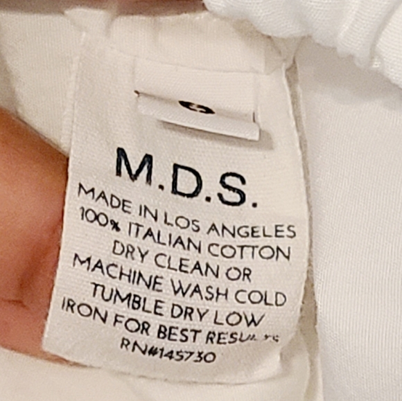 Anthropologie M.D.S. Italian Cotton crop top - Picture 6 of 7